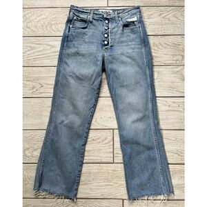 AMO High Rise Kick Crop Jean | size 28